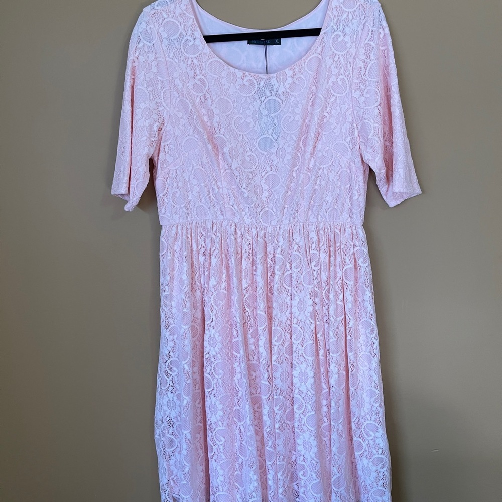 Pink Lace Dress